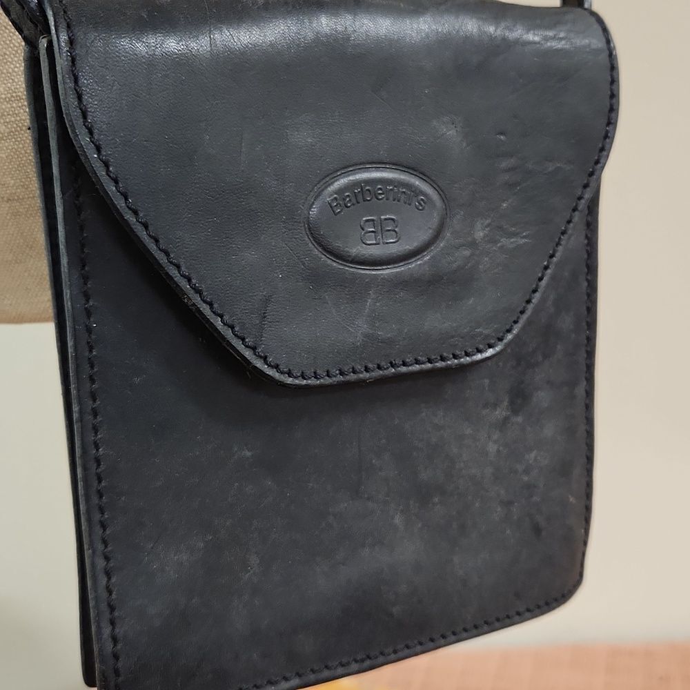 Vintage Barberinis Leather Shoulder Purse Italy - Picture 2 of 7